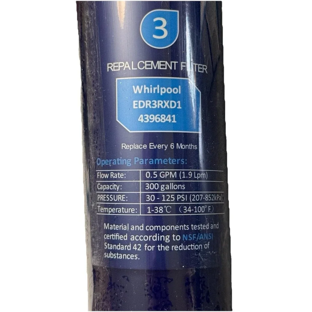 Santé Refrigerator Water Filter EDR3RXD1 4396841 Whirlpool Kenmore Maytag Set 2